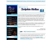 Tablet Screenshot of dolphinhellas.com